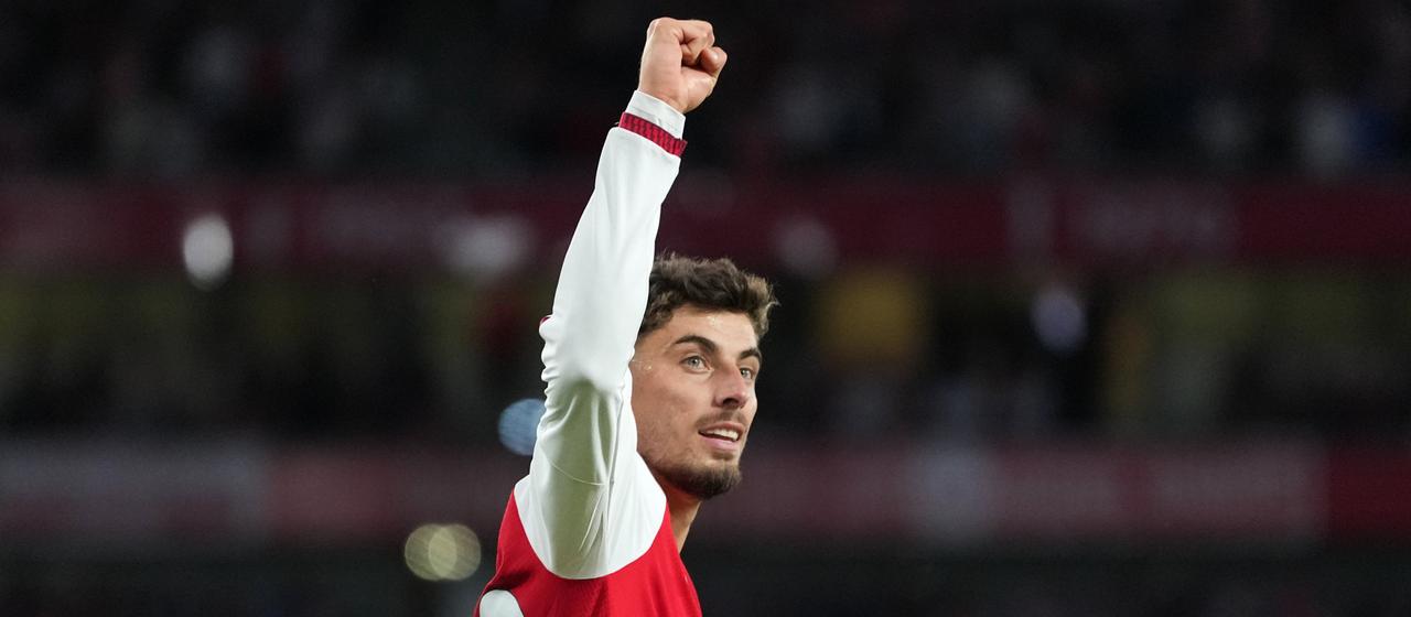 Arsenals Kai Havertz bejubelt seinen Treffer