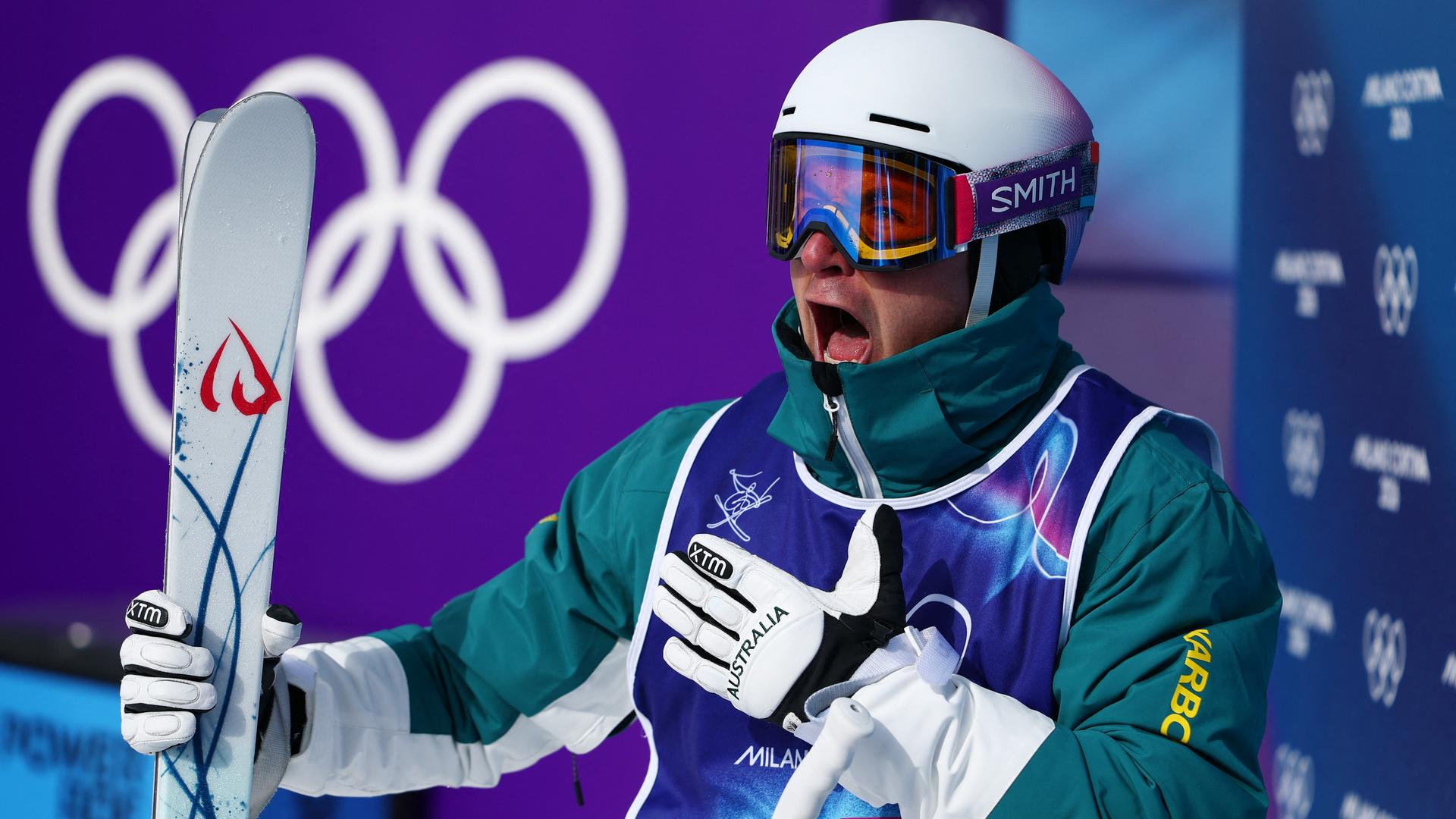 Cooper Woods jubelt nach seinem Lauf | REUTERS