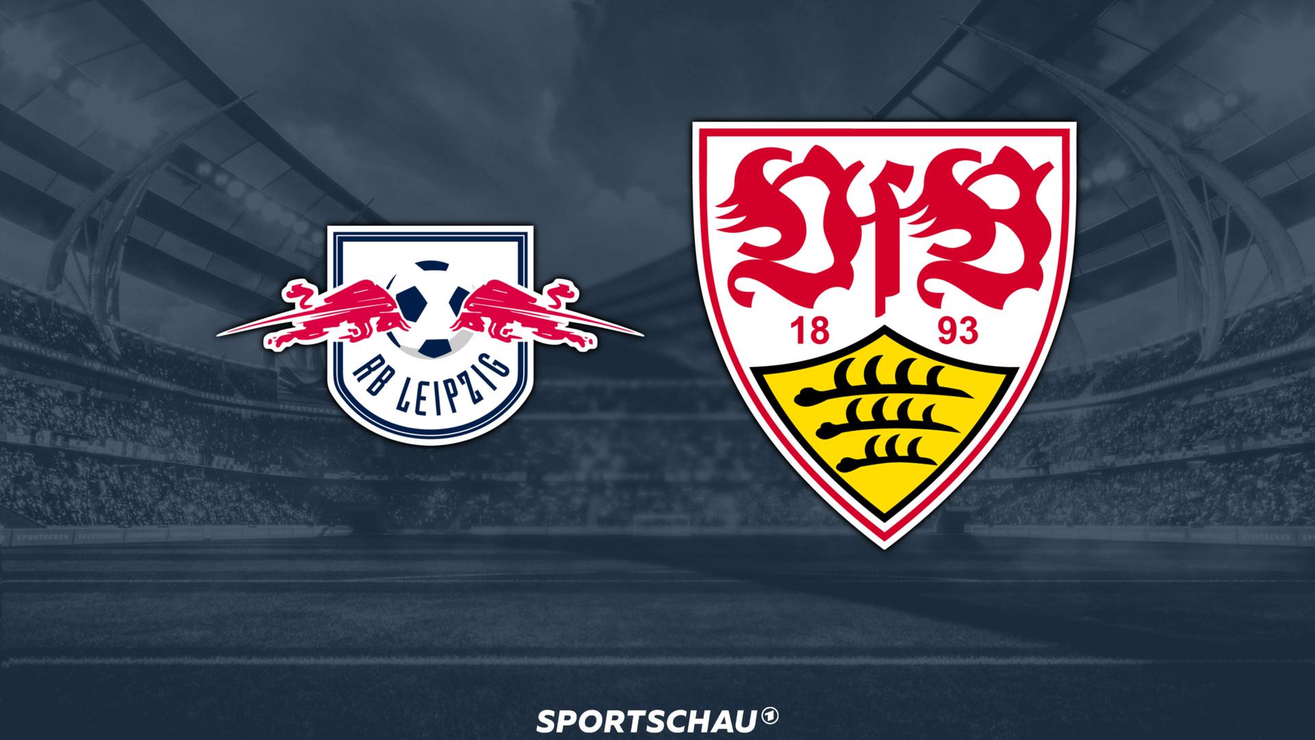Logo RB Leipzig gegen VfB Stuttgart | ARD