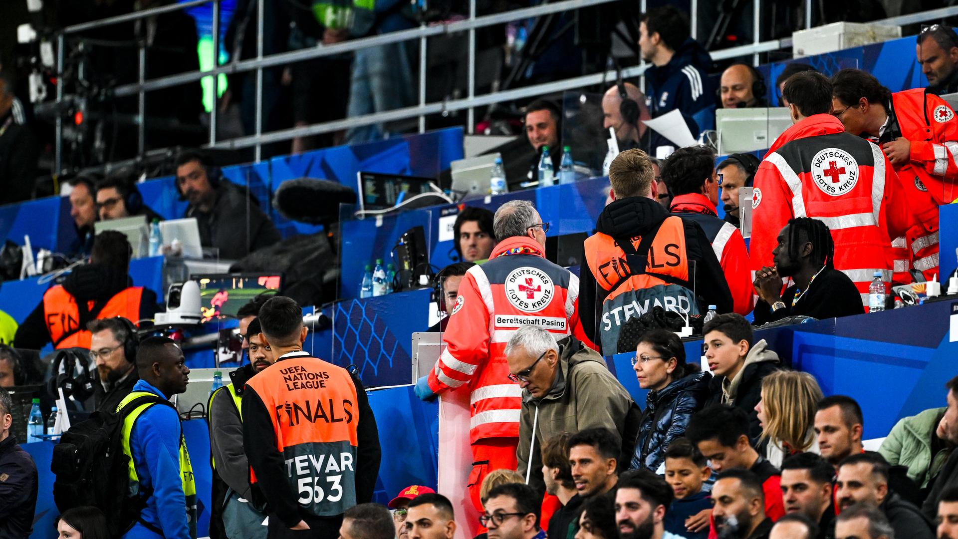 Medizinischer Notfall in der Münchner Fußballarena