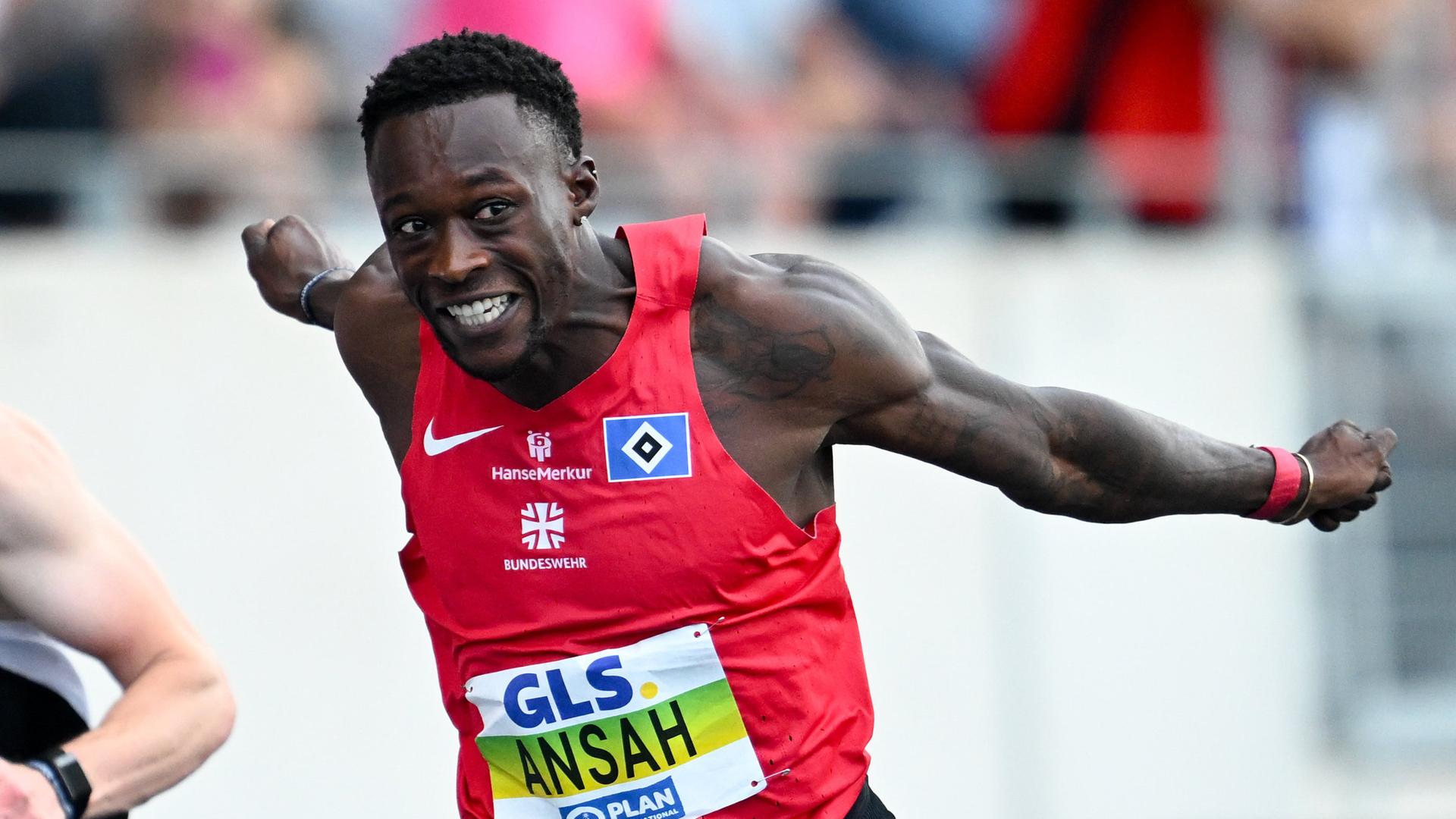 Leichtathletik-DM: Ansah sprintet cool zu Gold