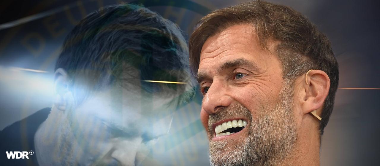 Fotomontage von lächelden Jürgen Klopp