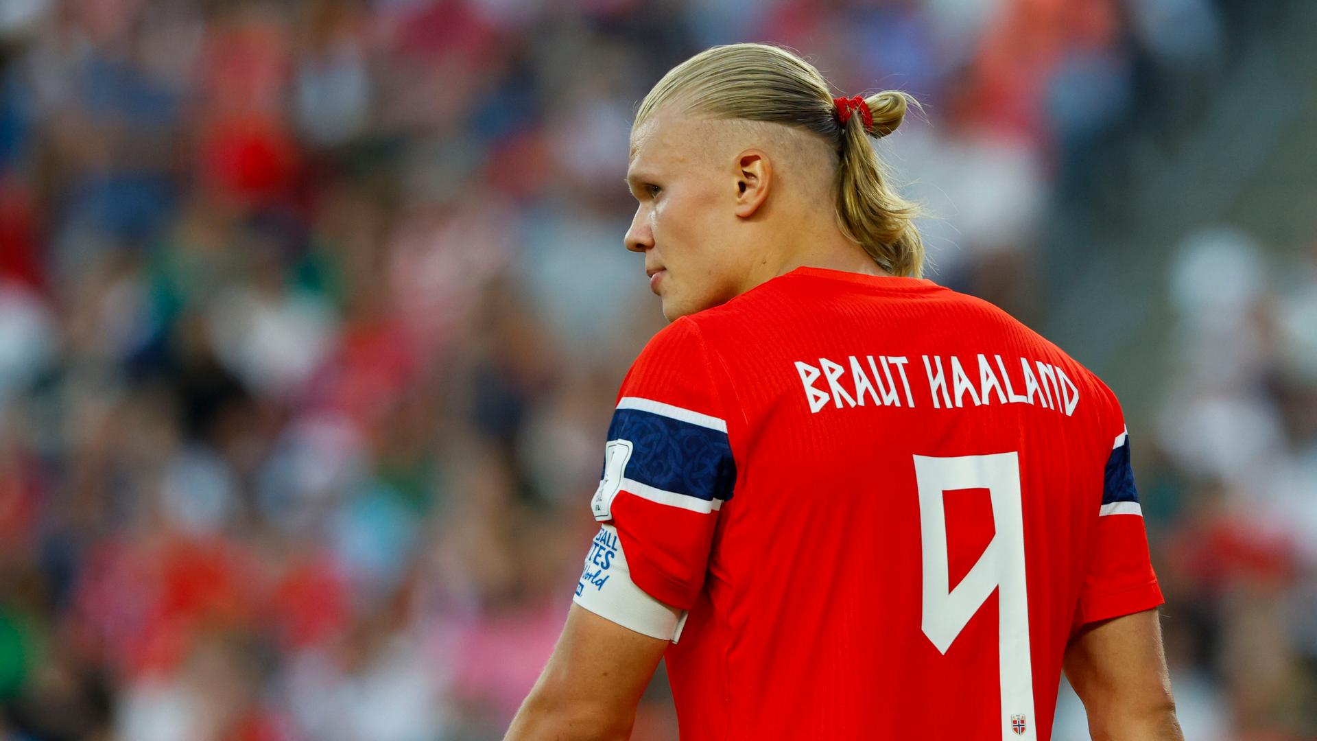 Erling Haaland im Trikot der norwegischen Nationalmannschaft | UPI/laif