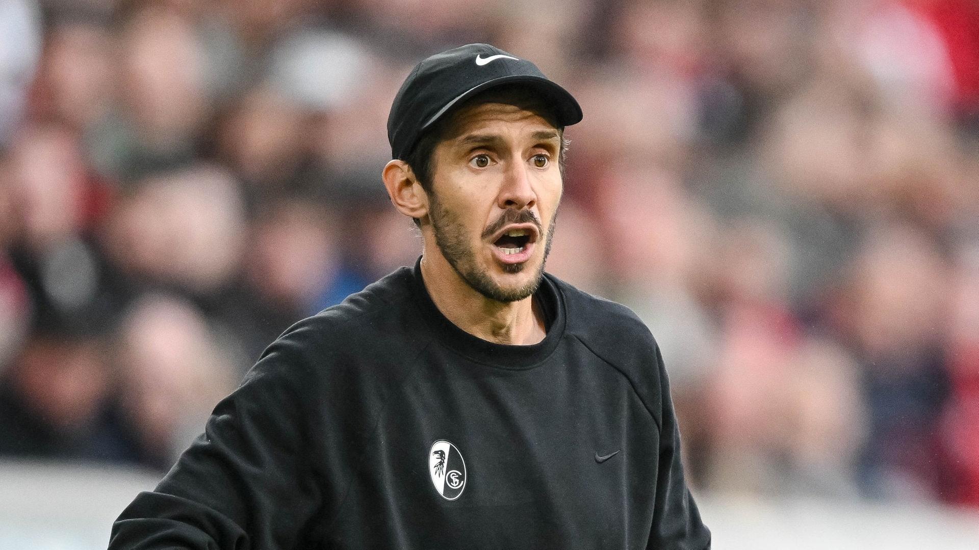 Trainer Julian Schuster vom SC Freiburg | picture-alliance / Reportdienste, Picture Alliance