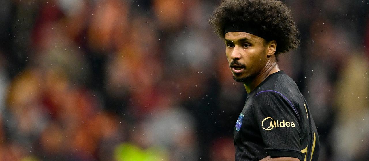 Karim Adeyeim feiert seinen Treffer