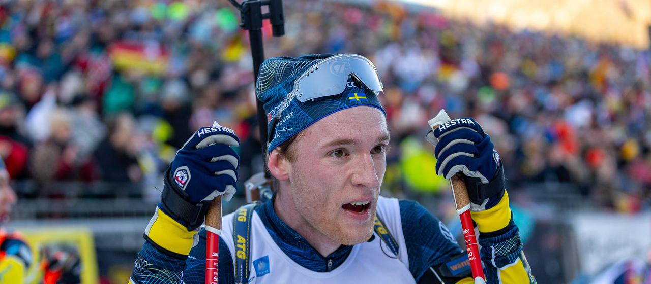 Schwedens Sebastian Samuelsson beim Weltcup in Ruhpolding