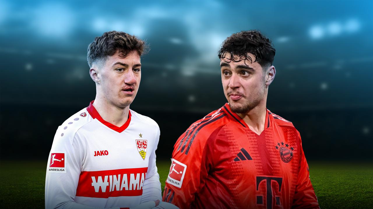 Angelo Stiller vom VfB Stuttgart und Aleksandar Pavlovic vom FC Bayern München | ARD