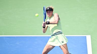 Deutschlands Laura Siegemund in Aktion