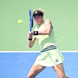 Deutschlands Laura Siegemund in Aktion
