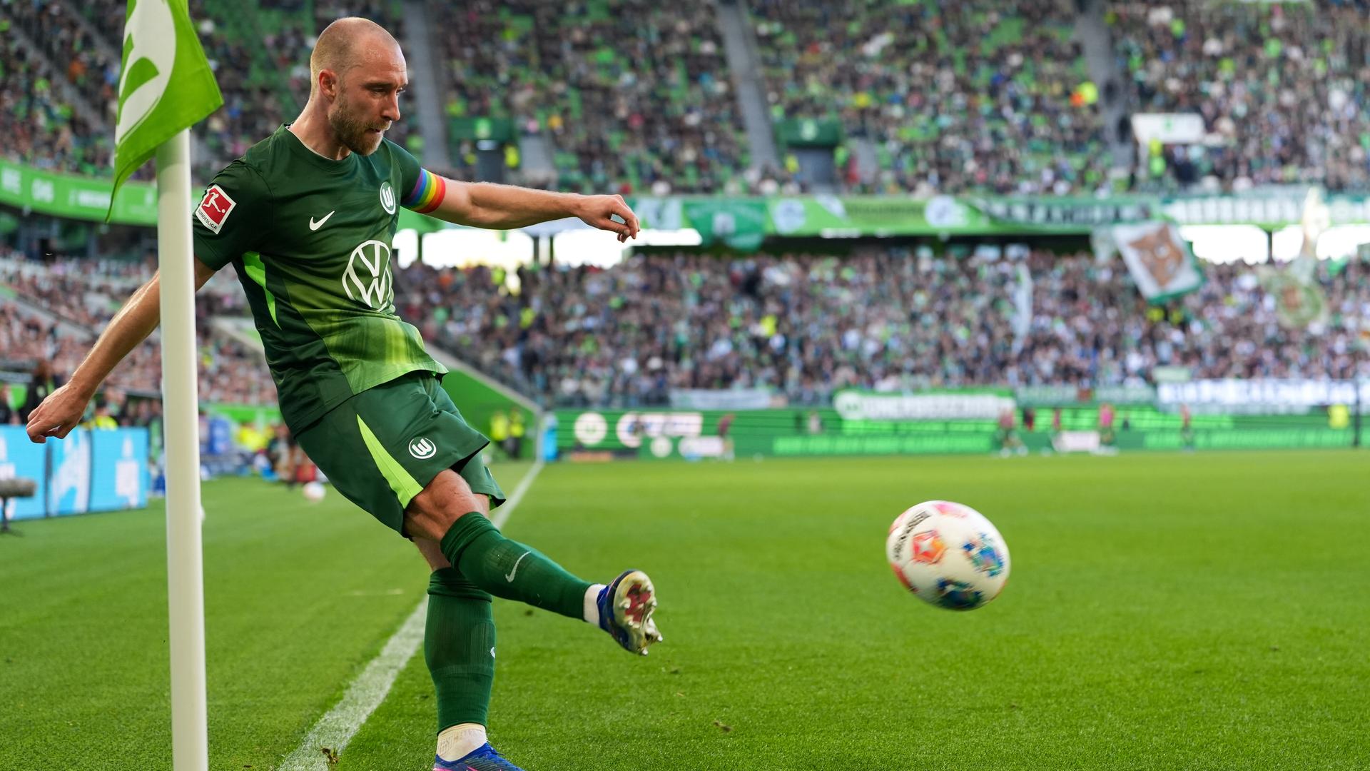 Christian Eriksen beim Eckstoß | ddp/HMB Media/Scott W. Coleman