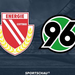 Logo Energie Cottbus gegen Hannover 96