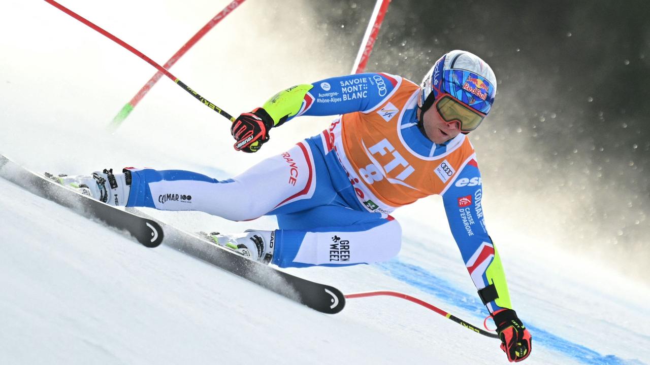 Ski Alpin in Bormio SuperG der Männer der Wettbewerb in voller