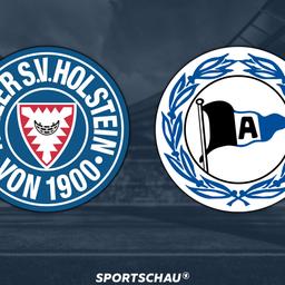 Logo Holstein Kiel gegen Arminia Bielefeld