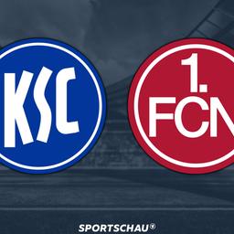 Logo Karlsruher SC gegen 1. FC Nürnberg