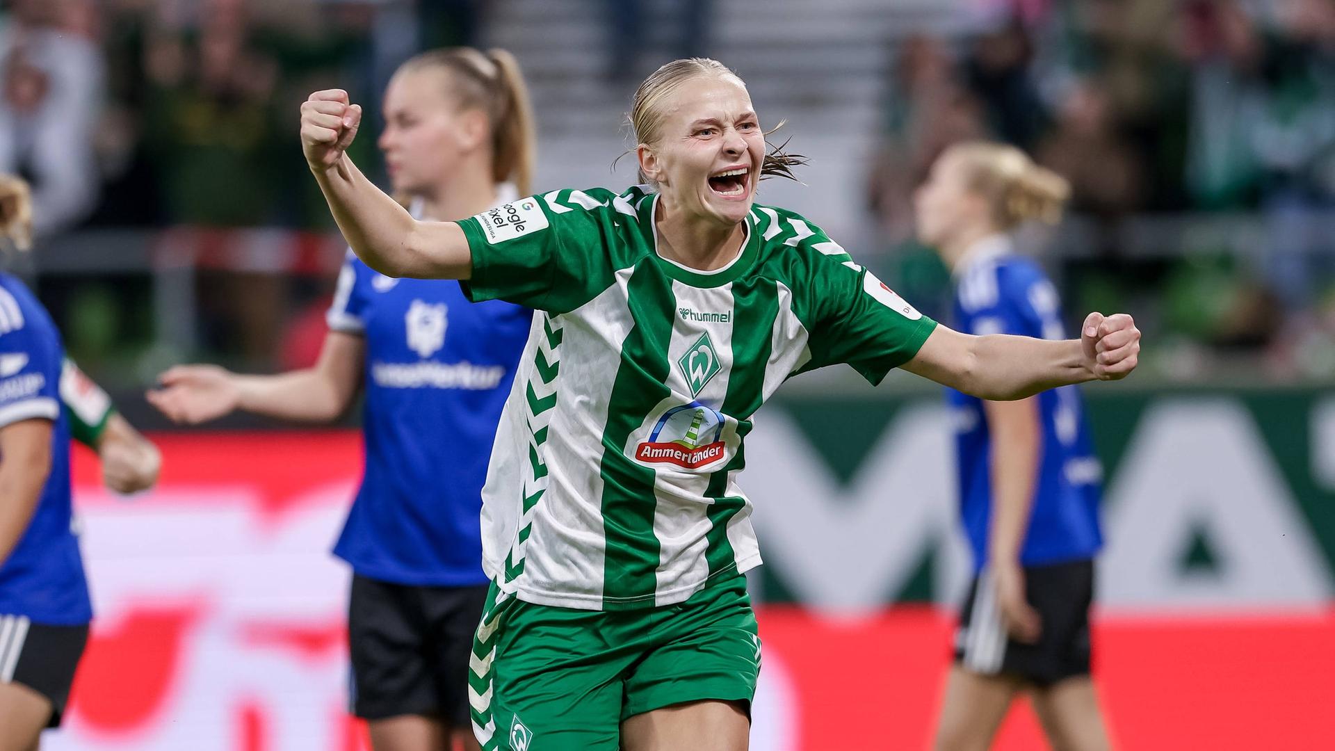 Frauen-Bundesliga: Werder Bremen gewinnt das Nordderby gegen den HSV