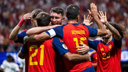 Jubel bei der spanischen Mannschaft