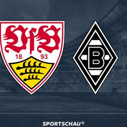 Logo VfB Stuttgart gegen Borussia Mönchengladbach