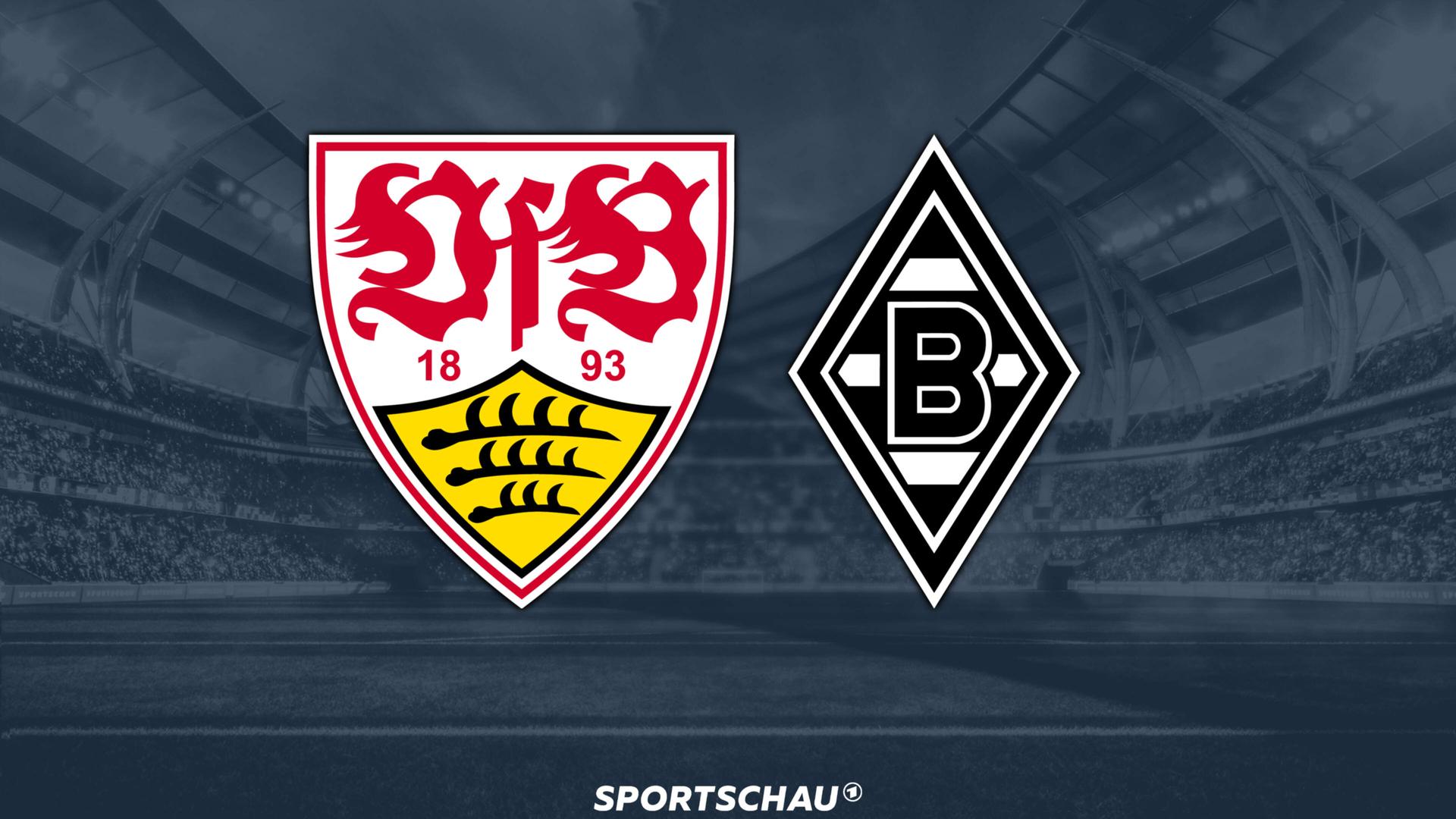 Logo VfB Stuttgart gegen Borussia Mönchengladbach | ARD