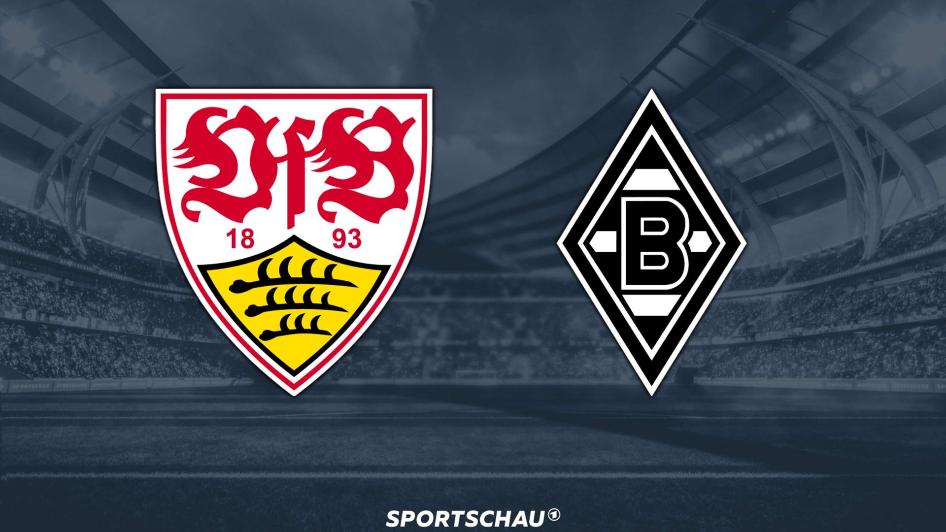 Logo VfB Stuttgart gegen Borussia Mönchengladbach | ARD