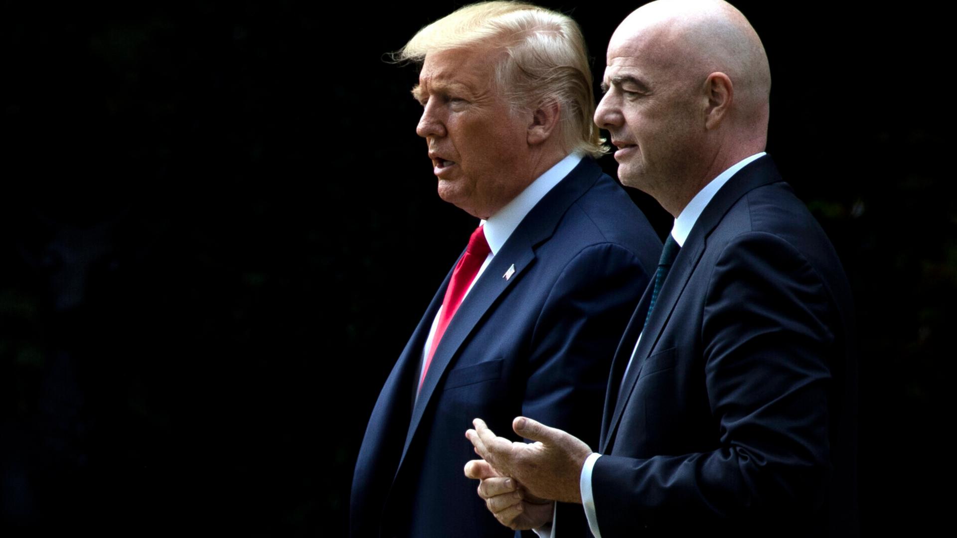 US-PrÃ¤sident Donald Trump und FIFA-PrÃ¤sident Giovanni Infantino | ANNA MONEYMAKER/The NewYorkTimes