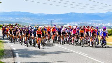 Das Peloton der Tour de Frances Femmes