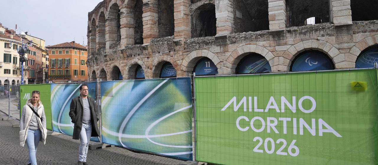 Die Arena in Verona, Ort der Paralympics-Eröffnungsfeier