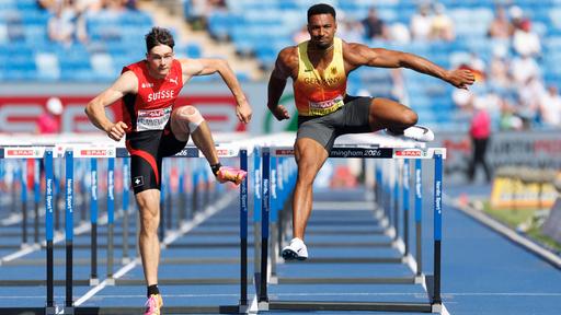 Zehnkämpfer Leo Neugebauer bei der Leichtathletik-EM in Birmingham.