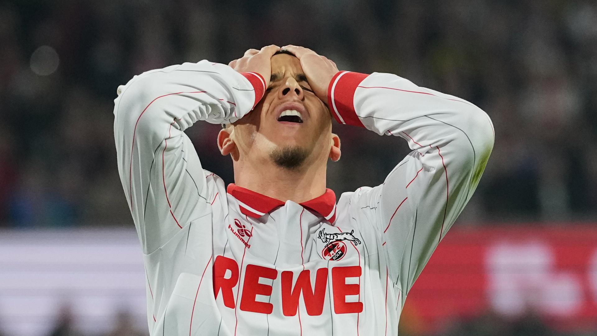 Enttäuschung bei Kölns Said El Mala nach der Niederlage gegen Köln | AP