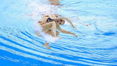 Synchronschwimmerin Klara Bleyer bei der Schwimm-WM