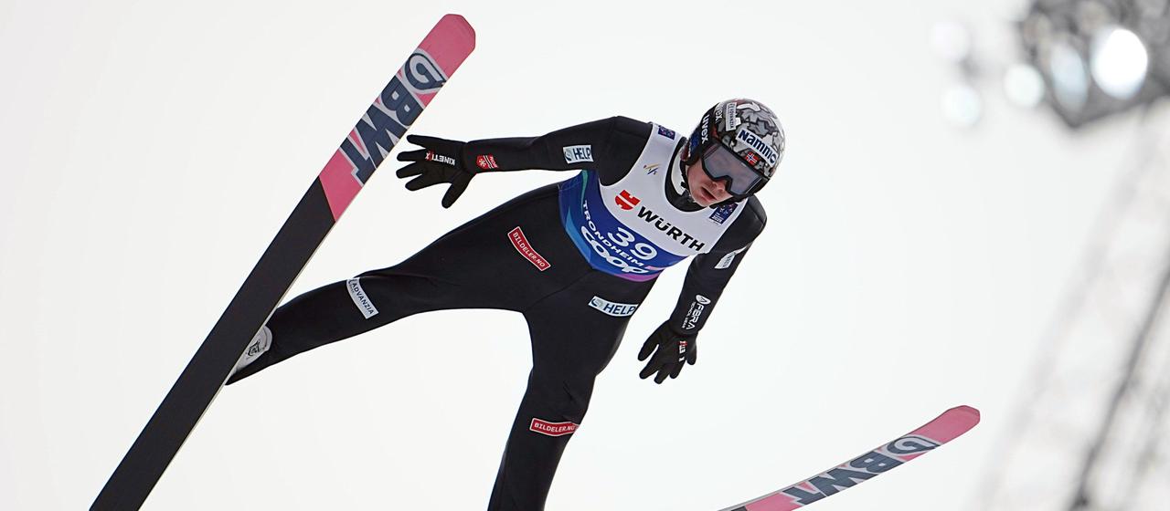 Lindvik in Aktion