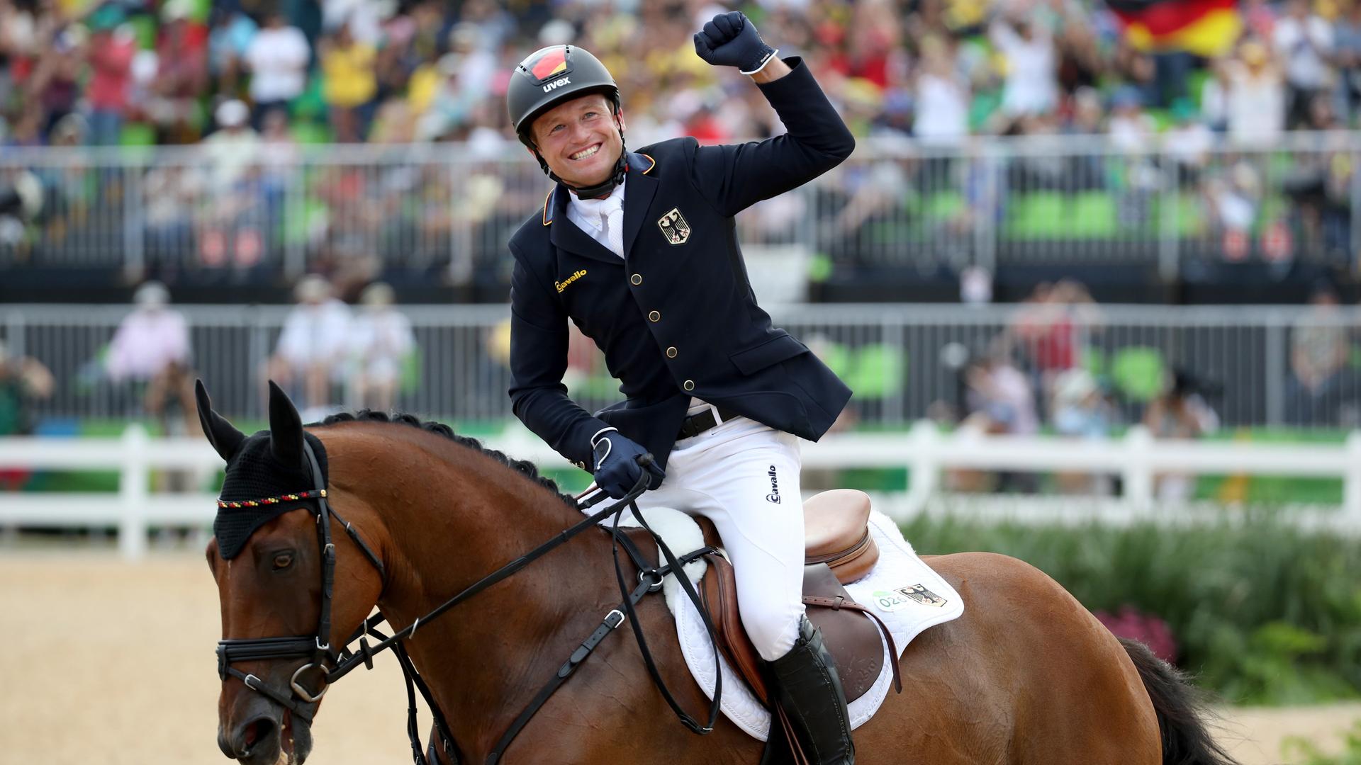 Michael Jung auf seinem Pferd | picture alliance/dpa