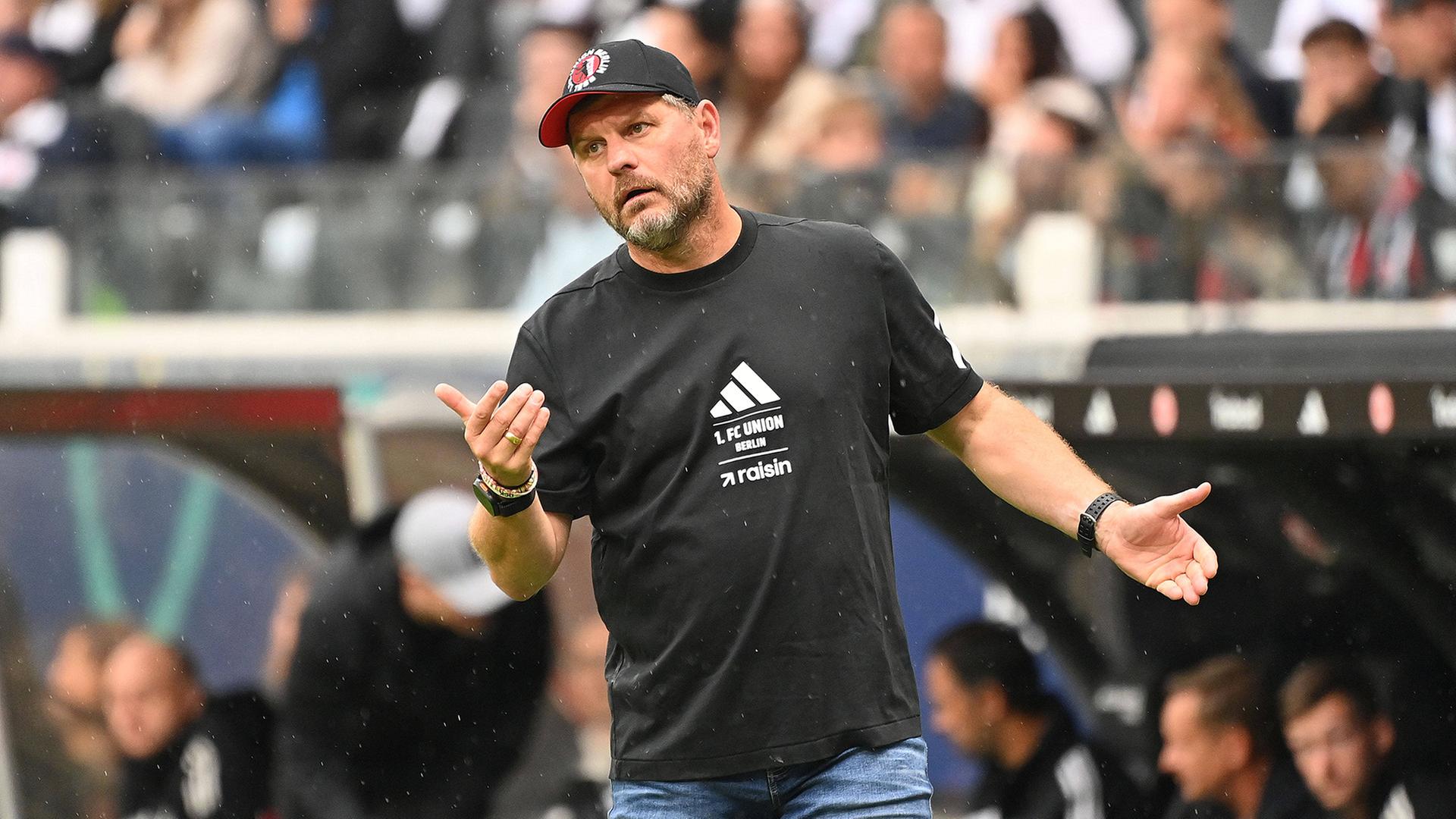 Union-Trainer Steffen Baumgart im Spiel bei Eintracht Frankfurt (imago images/Sven Simon) | imago images/Sven Simon