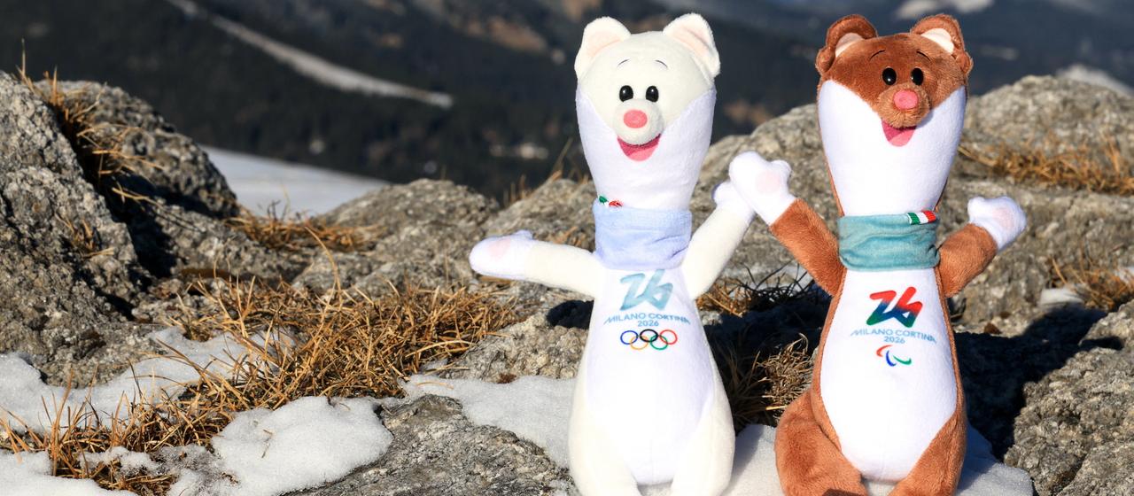 Die oylmpischen und paralympischen Maskottchen Milo und Tina