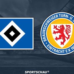 Logo Hamburger SV gegen Eintracht Braunschweig