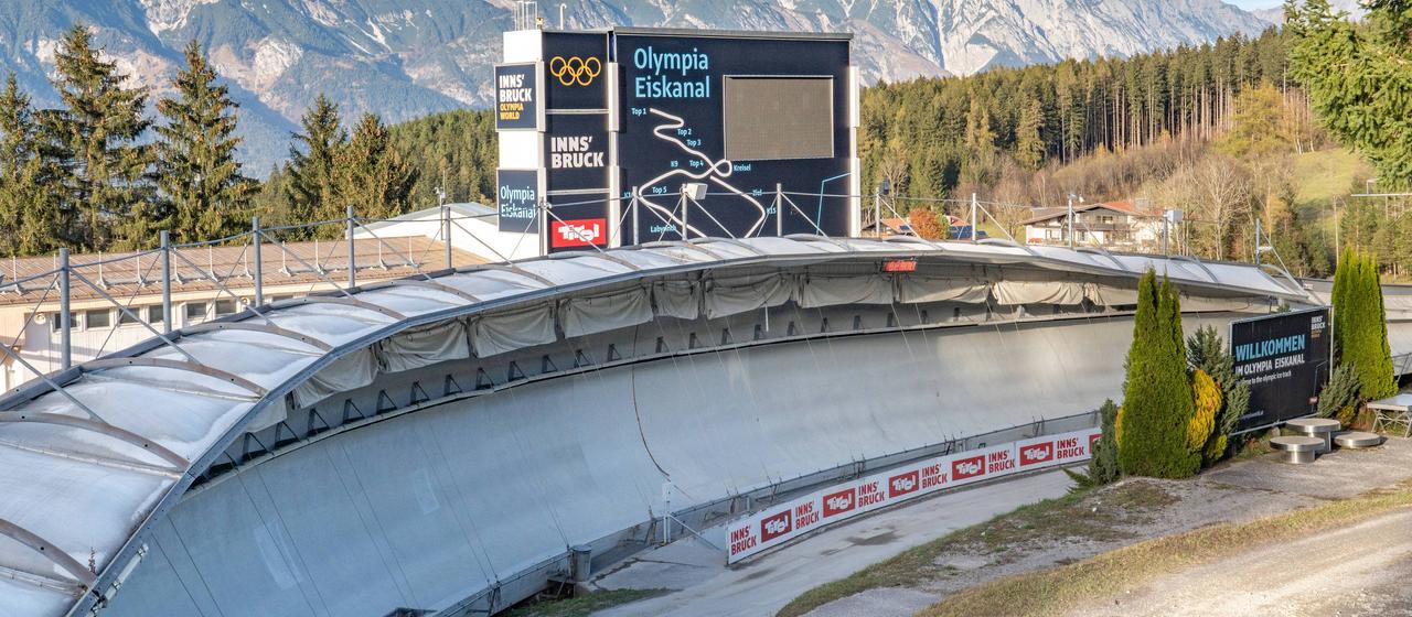 Der Olympia Eiskanal Innsbruck