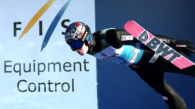 "Equipmentkontrolle" beim Skispringen