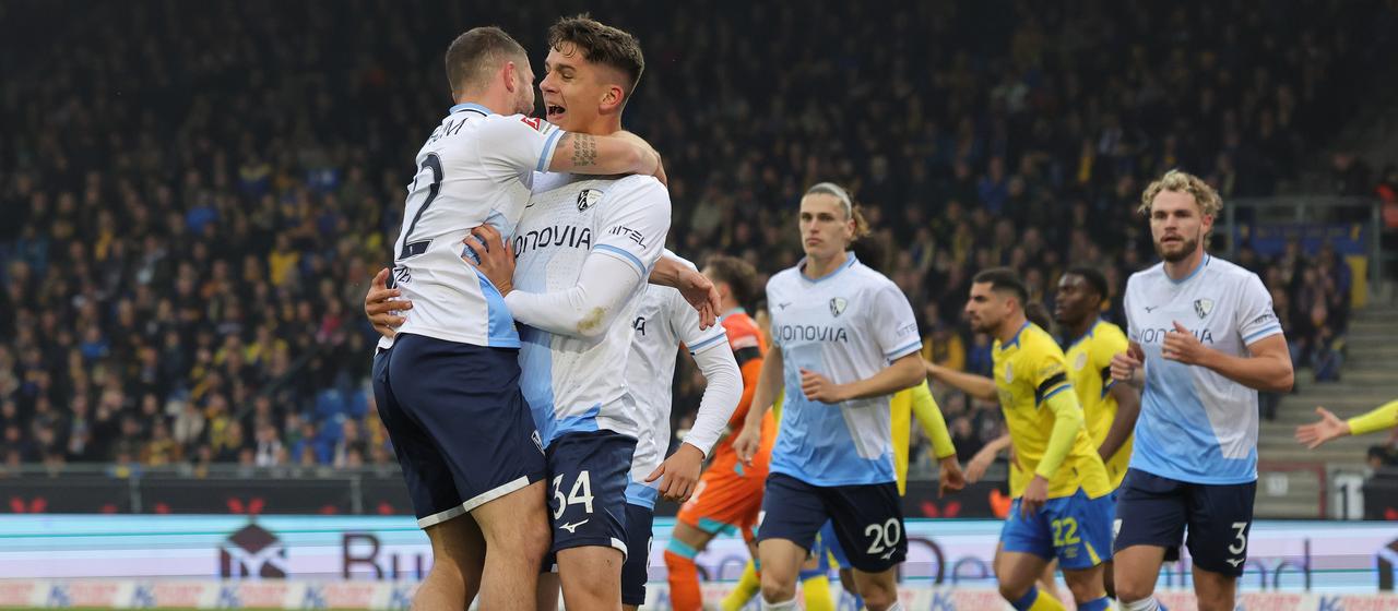 Bochum bejubelt den Treffer zum 1:0