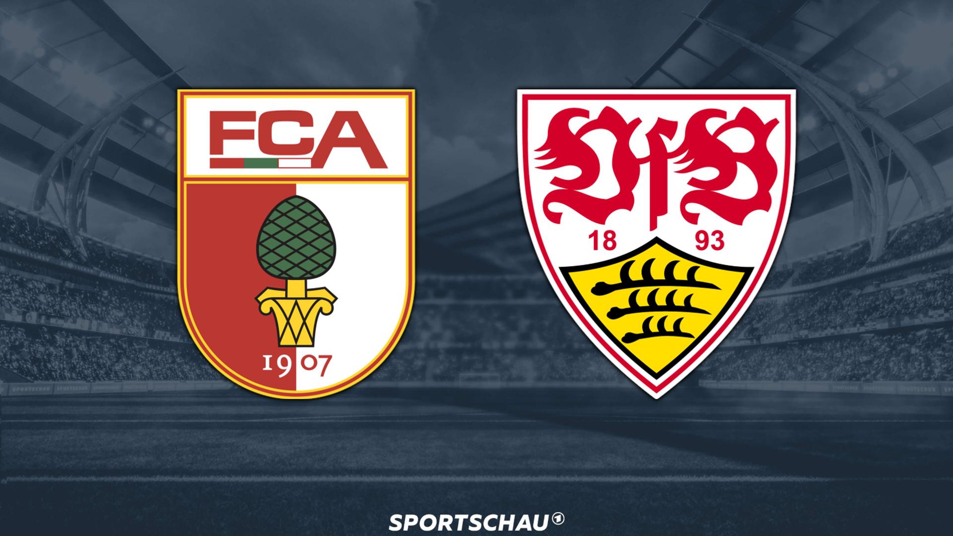 Logo FC Augsburg gegen VfB Stuttgart | ARD