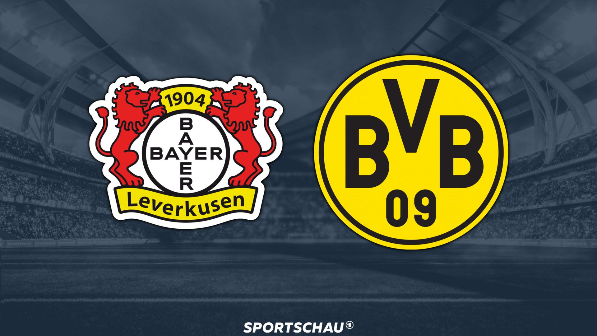 Logo Bayer Leverkusen gegen Borussia Dortmund | ARD