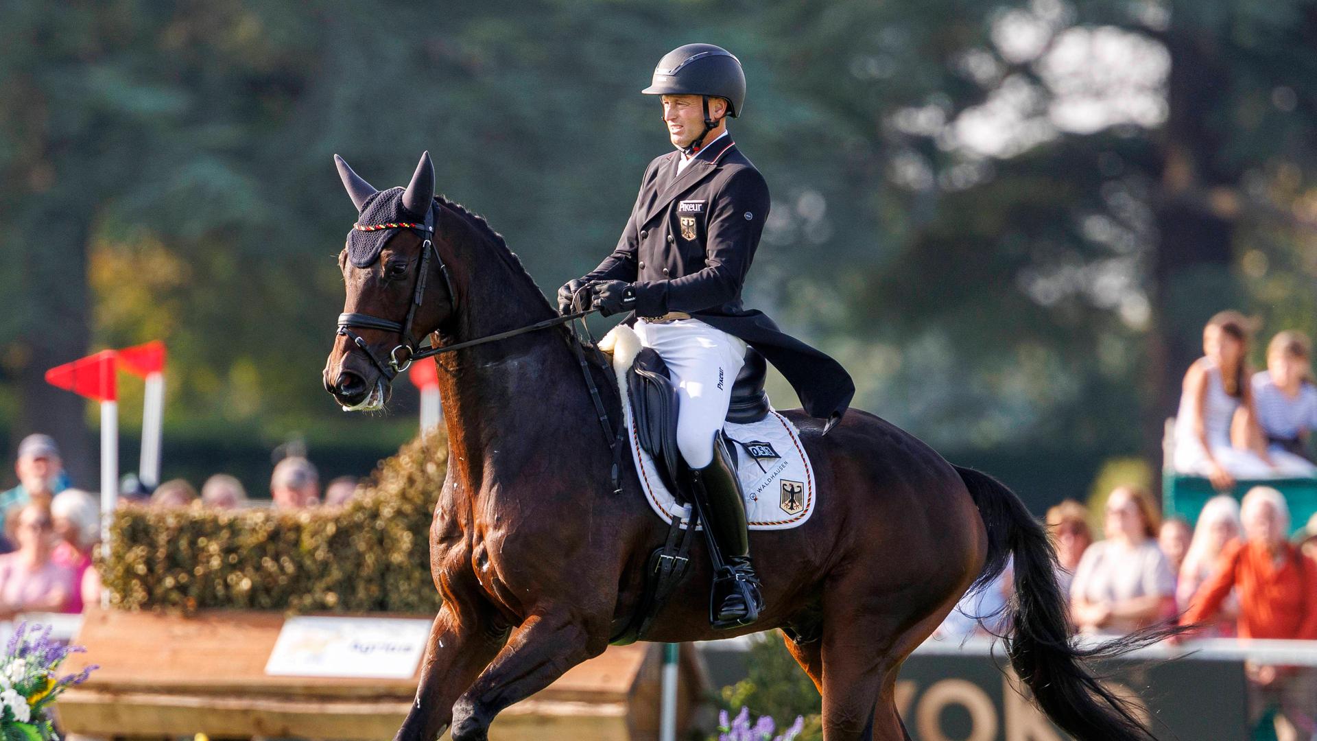 Michael Jung bei der Vielseitigkeits-EM in Blenheim | IMAGO/Stefan Lafrentz