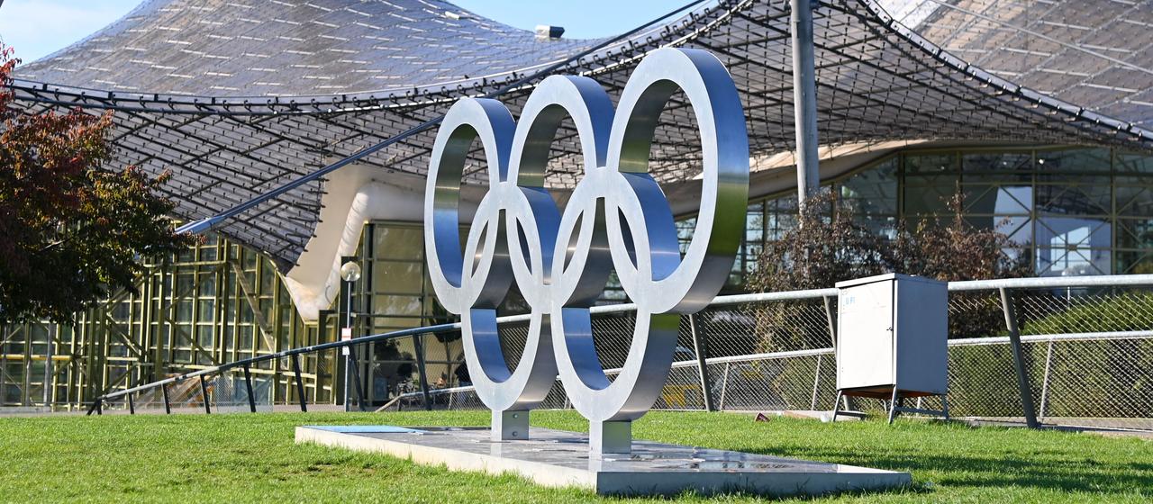 olympische Ringe in München