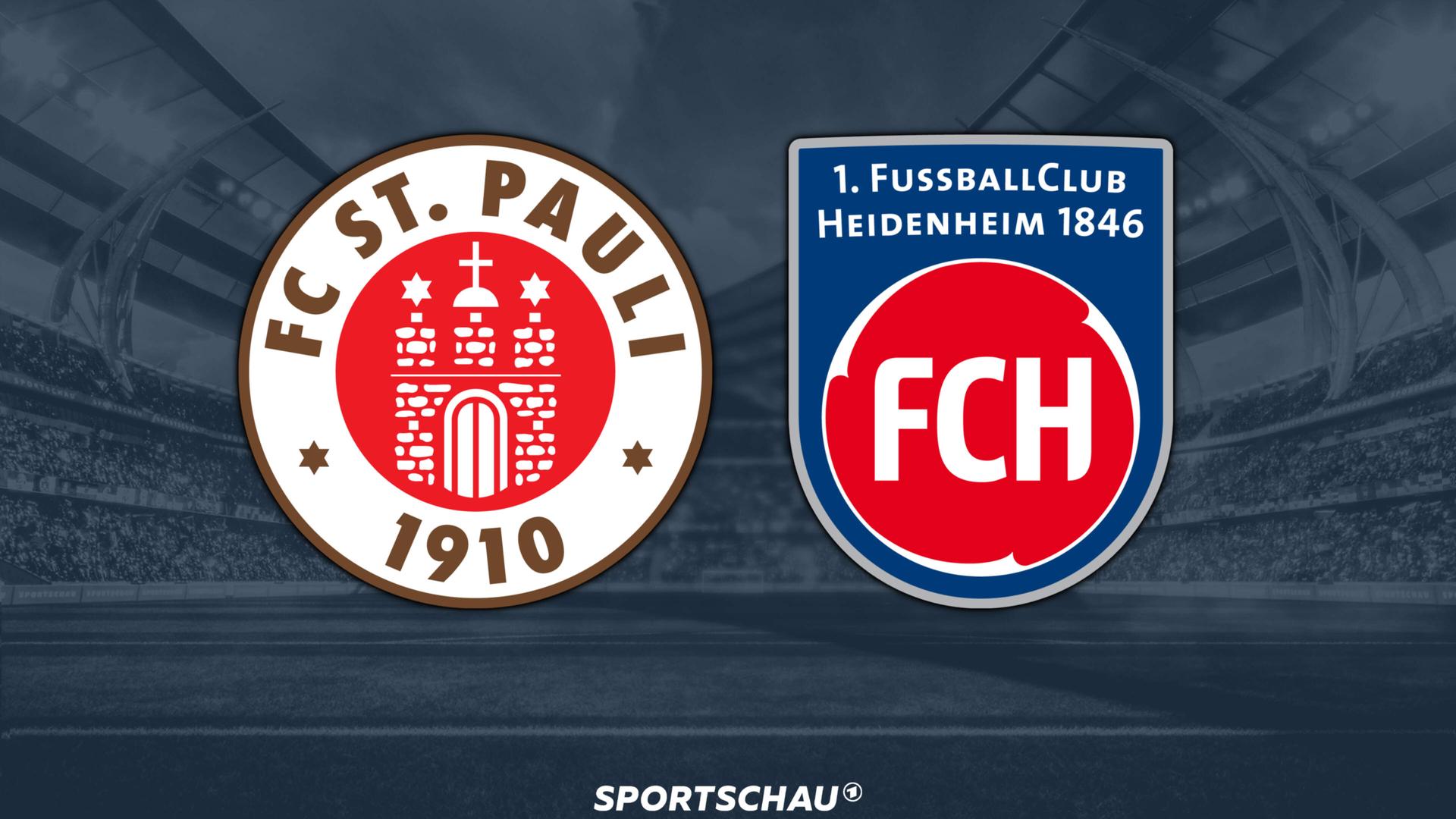Logo FC St. Pauli gegen 1. FC Heidenheim 1846 | ARD