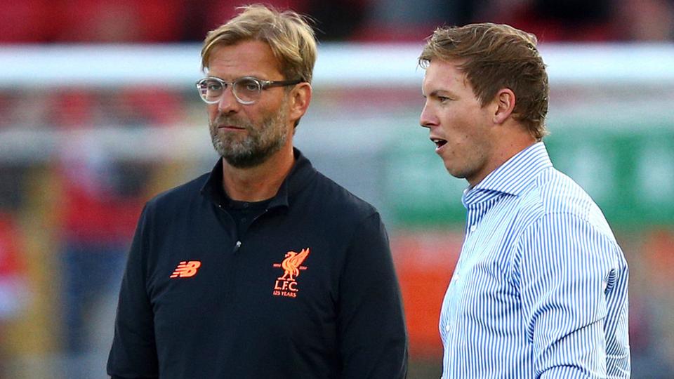 Jürgen Klopp und Julian Nagelsmann, hier im Jahr 2017
