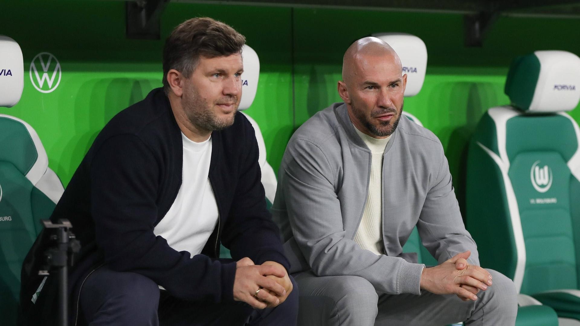 Andreas Schicker und Christian Ilzer von der TSG Hoffenheim.  | IMAGO, IMAGO / Jan Huebner